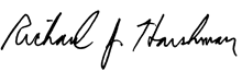 Richard Harshman, Signature